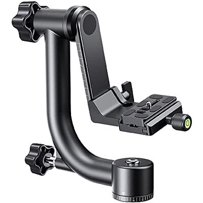 K&F CONCEPT Panoramisch statiefkop, 360 graden, aluminium, snellaadplaat, standaard 1/4 inch en waterpas, hefbereik 70 mm, belasting 20 kg, voor DSLR digitale reflexcamera Panoramisch 360° metaal, snelsluitplaat 1/4 inch, waterpas, 20 kg belasting, TG06 K&F CONCEPT Panoramisch statiefkop, 360 graden, aluminium, snellaadplaat, standaard 1/4 inch en waterpas, hefbereik 70 mm, belasting 20 kg, voor DSLR digitale reflexcamera Panoramisch 360° metaal, snelsluitplaat 1/4 inch, waterpas, 20 kg belasting, TG06
