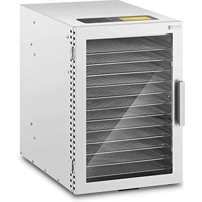 Royal Catering Voedseldroger RCDA-500/45S (800 W, 20-90 °C, 12 etages, timer 0,5-24 uur, roestvrij staal) Royal Catering Voedseldroger RCDA-500/45S (800 W, 20-90 °C, 12 etages, timer 0,5-24 uur, roestvrij staal)