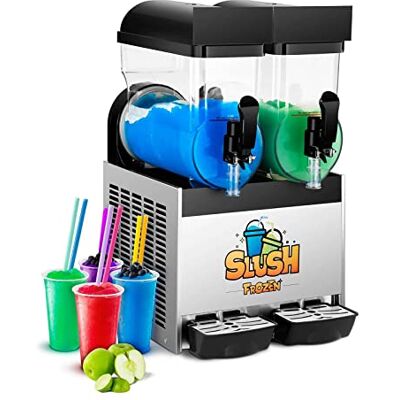 Royal Catering Granitas-machine voor shakedranken RCSL 2/15 (2 x 12 liter, 770 W, Temperatuur -3 tot 2°C, BPA-vrij) Royal Catering Granitas-machine voor shakedranken RCSL 2/15 (2 x 12 liter, 770 W, Temperatuur -3 tot 2°C, BPA-vrij)