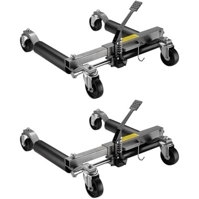WilTec Reisset 2 x krik Go Jack hydraulische 680 kg per krik bandbreedte 30 cm afmetingen 620 x 540 x 330 mm zwart zilver veiligheidsspeld auto lift werkplaats garage WilTec Reisset 2 x krik Go Jack hydraulische 680 kg per krik bandbreedte 30 cm afmetingen 620 x 540 x 330 mm zwart zilver veiligheidsspeld auto lift werkplaats garage