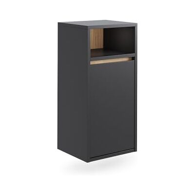 Vicco Badkamerkast "Viola", grijs/ambachtelijk, 38 x 80 cm Met wasmand, met afneembare wasmand voor het opbergen Vicco Badkamerkast "Viola", grijs/ambachtelijk, 38 x 80 cm Met wasmand, met afneembare wasmand voor het opbergen