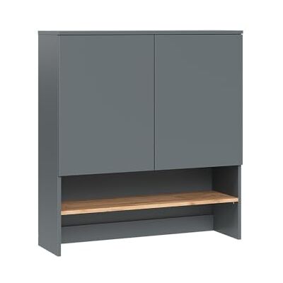Vicco Viktor Wasmachinekast antraciet/gouden eik 93,6 x 100,4 voor ruimtebesparende opslag boven de wasmachine Vicco Viktor Wasmachinekast antraciet/gouden eik 93,6 x 100,4 voor ruimtebesparende opslag boven de wasmachine
