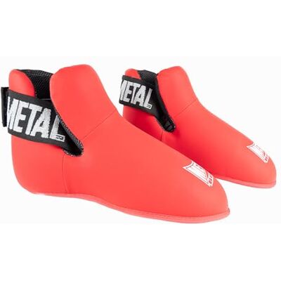 METAL BOXE Voetbeschermers met volledig contact, rood METAL BOXE Voetbeschermers met volledig contact, rood