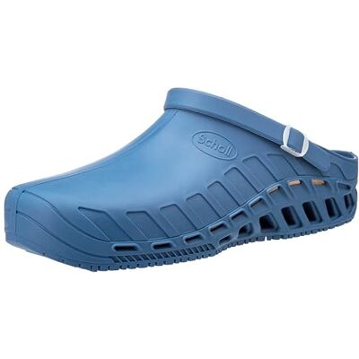 Scholl Clog Evo, gesloten teenpartij voor dames, Blauw 39 EU Scholl Clog Evo, gesloten teenpartij voor dames, Blauw 39 EU