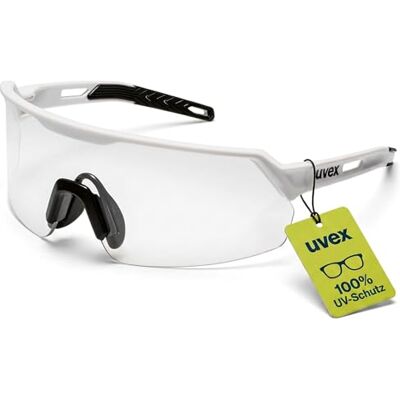 Uvex Ultrashield Beschermende bril, krasbestendig, anti-condens, sportieve werkbril met beugel met 100% uv-bescherming, antislip en comfortabel Uvex Ultrashield Beschermende bril, krasbestendig, anti-condens, sportieve werkbril met beugel met 100% uv-bescherming, antislip en comfortabel