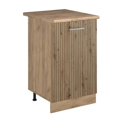 Vicco Meuble bas de cuisine "R-Line", Chêne Artisan/Chêne doré 50 cm 1 Porte · Plan de travail incl. · Pieds réglables en hauteur · 1 Tablette · Librement combinable Vicco Meuble bas de cuisine "R-Line", Chêne Artisan/Chêne doré 50 cm 1 Porte · Plan de travail incl. · Pieds réglables en hauteur · 1 Tablette · Librement combinable