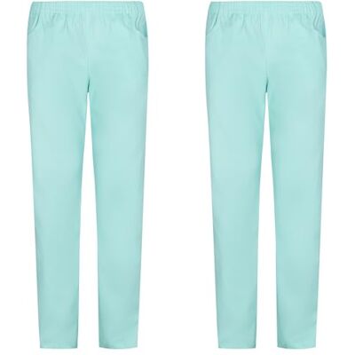 MISEMIYA 2 stuks Uniseks sanitaire broek medisch uniform Werkbroek Ref. 8312 x 2 stuks, Turkoois MISEMIYA 2 stuks Uniseks sanitaire broek medisch uniform Werkbroek Ref. 8312 x 2 stuks, Turkoois