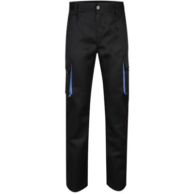 VELILLA Broek met meerdere zakken 103004, zwart en hemelsblauw, 44 44 VELILLA Broek met meerdere zakken 103004, zwart en hemelsblauw, 44 44