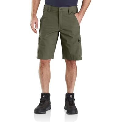 Carhartt Rugged Flex Relaxed Fit Ripstop Cargo Work Shorts Werkshorts voor heren, Basil, 38 W 38 W Carhartt Rugged Flex Relaxed Fit Ripstop Cargo Work Shorts Werkshorts voor heren, Basil, 38 W 38 W