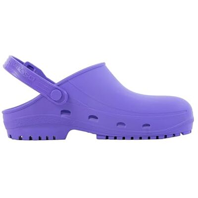 REPOSA Unisex, dames medisch model Max, operatiekamer klomp van rubber, antislip, SRC, steriliseerbaar in een autoclaaf, verstelbaar en opvouwbaar bandje, anatomische zool, antistatisch en licht, 38 EU REPOSA Unisex, dames medisch model Max, operatiekamer klomp van rubber, antislip, SRC, steriliseerbaar in een autoclaaf, verstelbaar en opvouwbaar bandje, anatomische zool, antistatisch en licht, 38 EU