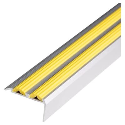 Floordirekt Power Grip trapprofiel met antislip rubberen inzet, voorgeboord of zelfklevend, inclusief montagemateriaal (100 x 3,8 x 2 cm, voorgeboord, geel, dubbele rubberen inzet) Floordirekt Power Grip trapprofiel met antislip rubberen inzet, voorgeboord of zelfklevend, inclusief montagemateriaal (100 x 3,8 x 2 cm, voorgeboord, geel, dubbele rubberen inzet)