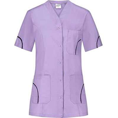 B-well Silvia doktersblouse voor dames, werkblouse, medisch uniform, dames, korte mouwen, V-hals met knopen S B-well Silvia doktersblouse voor dames, werkblouse, medisch uniform, dames, korte mouwen, V-hals met knopen S