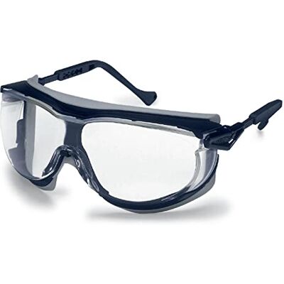 Uvex 9175/260 blauw frame, transparante bovenaanzicht lens Uvex 9175/260 blauw frame, transparante bovenaanzicht lens