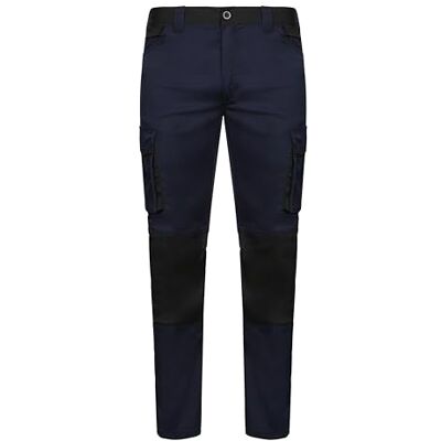 VELILLA Stretch Bicolor unisex werkbroek voor volwassenen, marineblauw en zwart, 34 34 VELILLA Stretch Bicolor unisex werkbroek voor volwassenen, marineblauw en zwart, 34 34
