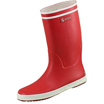 Aigle Lolly Pop Regenlaarzen voor kinderen, uniseks., Rood Wit 35 EU Aigle Lolly Pop Regenlaarzen voor kinderen, uniseks., Rood Wit 35 EU