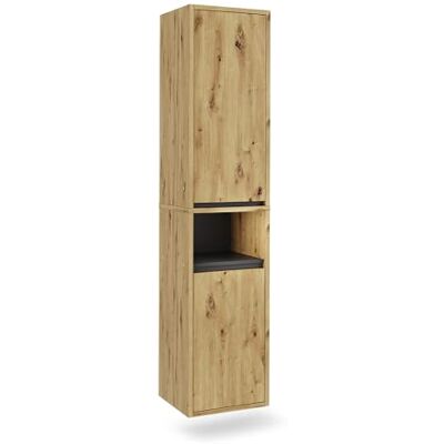 Vicco Hoge kast "Viola", ambachtelijk/grijs, 38 x 170 cm Met 2 deuren, kan worden gecombineerd met de Viola serie voor opslag in de badkamer Vicco Hoge kast "Viola", ambachtelijk/grijs, 38 x 170 cm Met 2 deuren, kan worden gecombineerd met de Viola serie voor opslag in de badkamer