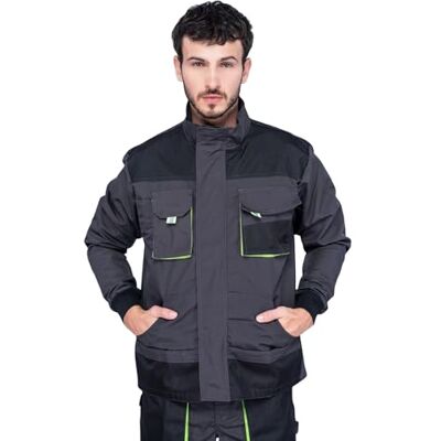 MAZALAT work wear Werkjas voor heren, werkjas, meerdere zakken, grote maat S XXXL, werkjas, blauw/zwart/rood, hoge kwaliteit kleding 3XL MAZALAT work wear Werkjas voor heren, werkjas, meerdere zakken, grote maat S XXXL, werkjas, blauw/zwart/rood, hoge kwaliteit kleding 3XL