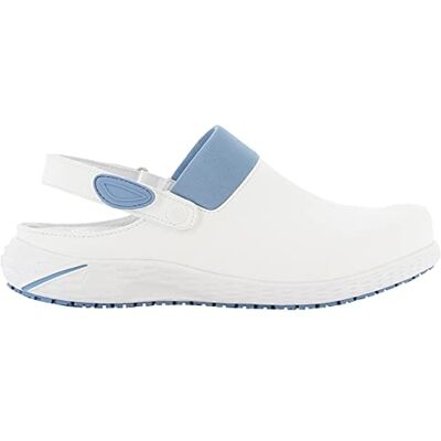 SAFETY JOGGER Oxypas Dany Werkschoenen voor dames, lichte comfortabele werkschoenen met klittenbandsluiting, ideaal voor verzorging of keuken, veiligheidsschoen, antislip en schokabsorberend, Wit/Blauw 39 EU SAFETY JOGGER Oxypas Dany Werkschoenen voor dames, lichte comfortabele werkschoenen met klittenbandsluiting, ideaal voor verzorging of keuken, veiligheidsschoen, antislip en schokabsorberend, Wit/Blauw 39 EU
