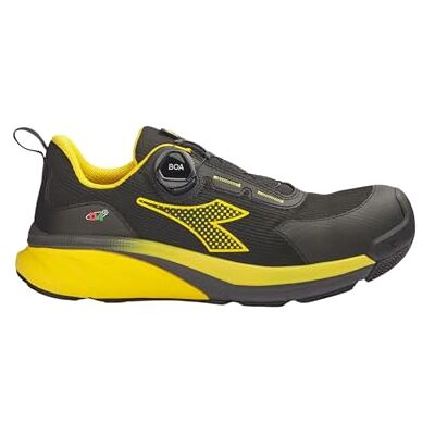 Diadora 701.182332 Boa S3S veiligheidsschoenen, zwart, Geel. 48 EU Diadora 701.182332 Boa S3S veiligheidsschoenen, zwart, Geel. 48 EU