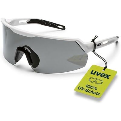 Uvex Ultrashield veiligheidsbril, sportbril, sportbril met panoramisch glas, antislip, verstelbaar neuskussen Uvex Ultrashield veiligheidsbril, sportbril, sportbril met panoramisch glas, antislip, verstelbaar neuskussen