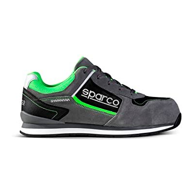 SPARCO Gymkhana Brand- en veiligheidsschoenen, uniseks, Grijs en Groen, 43 EU 43 EU SPARCO Gymkhana Brand- en veiligheidsschoenen, uniseks, Grijs en Groen, 43 EU 43 EU