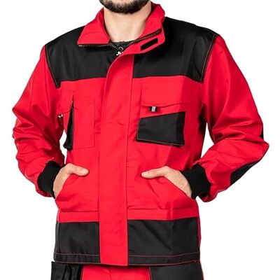 MAZALAT work wear Werkjas voor heren, werkjas, meerdere zakken, grote maat S XXXL, werkjas, blauw/zwart/rood, hoge kwaliteit kleding XL MAZALAT work wear Werkjas voor heren, werkjas, meerdere zakken, grote maat S XXXL, werkjas, blauw/zwart/rood, hoge kwaliteit kleding XL
