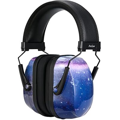 ProCase Geluiddempende helm voor kinderen, baby's, gehoorbescherming, verstelbaar, comfortabel, met demping van SNR 34 dB, zachte hoofdband, blauwe ster Eén maat ProCase Geluiddempende helm voor kinderen, baby's, gehoorbescherming, verstelbaar, comfortabel, met demping van SNR 34 dB, zachte hoofdband, blauwe ster Eén maat
