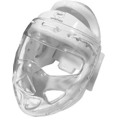 Playwell WKF Veiligheidshelm wit met gezichtsmasker Playwell WKF Veiligheidshelm wit met gezichtsmasker