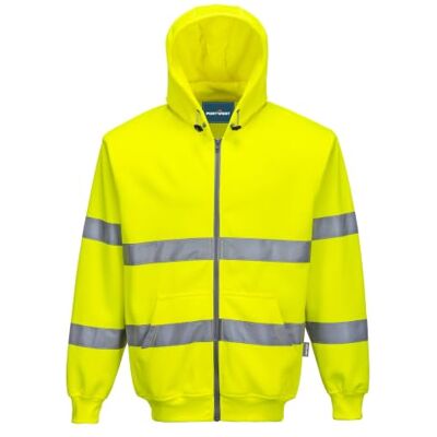 Portwest Hi-Vis hoodie voor, kleur geel, maat S Jaune, S, EN ISO 20471 Classe 3, UPF 40+, Bande Réfléchissante, 2 Poches Latérales, Tissu Gratté, Fermeture Éclair Portwest Hi-Vis hoodie voor, kleur geel, maat S Jaune, S, EN ISO 20471 Classe 3, UPF 40+, Bande Réfléchissante, 2 Poches Latérales, Tissu Gratté, Fermeture Éclair