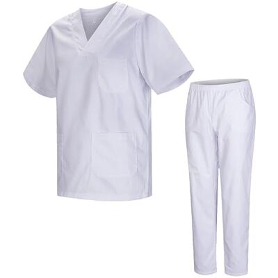 MISEMIYA Uniseks uniform MZ-8178, werkkleding voor volwassenen Wit 21, maat 4XL 4XL MISEMIYA Uniseks uniform MZ-8178, werkkleding voor volwassenen Wit 21, maat 4XL 4XL