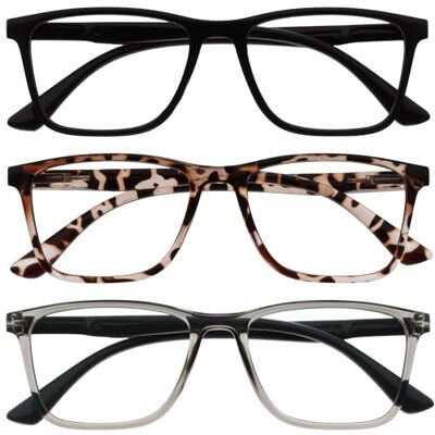 OPULIZE Nyx Gemengde blauwlichtbril, Set van 3 zwart/bruin/grijs, Eén maat Eén maat OPULIZE Nyx Gemengde blauwlichtbril, Set van 3 zwart/bruin/grijs, Eén maat Eén maat