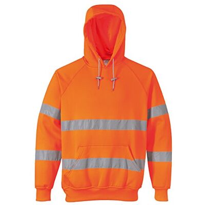 Portwest Hi-Vis Sweatshirt met capuchon Kleur: Oranje Maat: Small Portwest Hi-Vis Sweatshirt met capuchon Kleur: Oranje Maat: Small