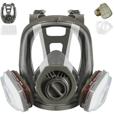 Matlarn Adembeschermingsmasker met filter, gezichtsmasker tegen stof, fijnstof, lakmasker met filter, epoxyhars, producten Matlarn Adembeschermingsmasker met filter, gezichtsmasker tegen stof, fijnstof, lakmasker met filter, epoxyhars, producten