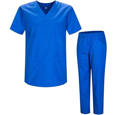 MISEMIYA Uniseks uniform MZ-8178, werkkleding voor volwassenen Koningsblauw 21, maat M M MISEMIYA Uniseks uniform MZ-8178, werkkleding voor volwassenen Koningsblauw 21, maat M M