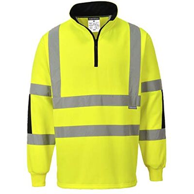 Portwest Sweatshirt Rugby Xenon, Couleur: Jaune, Taille: 6XL, B308YER6XL Portwest Sweatshirt Rugby Xenon, Couleur: Jaune, Taille: 6XL, B308YER6XL