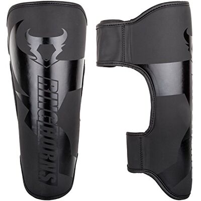 Venum Ringhorns, Charger Scheenbescherming, heren, XL, zwart/zwart Venum Ringhorns, Charger Scheenbescherming, heren, XL, zwart/zwart