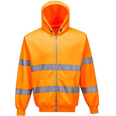 Portwest B305 B305ORRM Hoodie met ritssluiting en ritssluiting Portwest B305 B305ORRM Hoodie met ritssluiting en ritssluiting