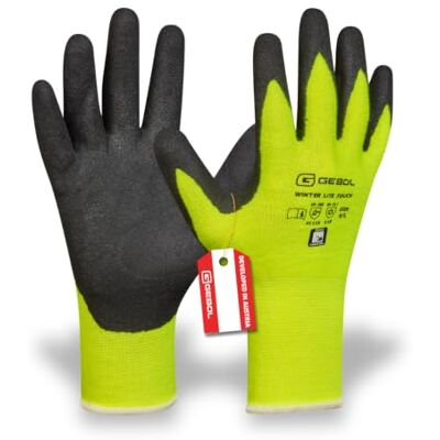 Gebol Winter Lite Maat XL (maat 10) winterwerkhandschoenen perfecte pasvorm, hoog draagcomfort, veilige grip montagehandschoenen voor koele temperaturen voor heren geel/zwart 1 Gebol Winter Lite Maat XL (maat 10) winterwerkhandschoenen perfecte pasvorm, hoog draagcomfort, veilige grip montagehandschoenen voor koele temperaturen voor heren geel/zwart 1