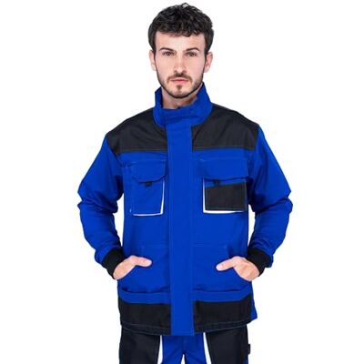 MAZALAT work wear Werkjas voor heren, werkjas, meerdere zakken, grote maat S XXXL, werkjas, blauw/zwart/rood, hoge kwaliteit kleding M MAZALAT work wear Werkjas voor heren, werkjas, meerdere zakken, grote maat S XXXL, werkjas, blauw/zwart/rood, hoge kwaliteit kleding M