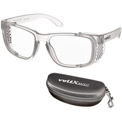 voltX 'CRYSTAL' veiligheidsbril met vergrotingsglazen, UKCA en CE EN166F gecertificeerd (geen bifocale bril), UV400-lens met anti-condenscoating. Dioptrie +1,0 voltX 'CRYSTAL' veiligheidsbril met vergrotingsglazen, UKCA en CE EN166F gecertificeerd (geen bifocale bril), UV400-lens met anti-condenscoating. Dioptrie +1,0