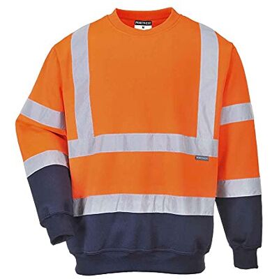Portwest Hi-Vis 2-Tone Sweatshirt Color: OrNa Talla: 4XL Portwest Hi-Vis 2-Tone Sweatshirt Color: OrNa Talla: 4XL