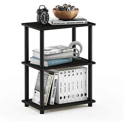 Furinno Planken zonder gereedschap, hout, espresso zwart, Eén maat, Eén maat Furinno Planken zonder gereedschap, hout, espresso zwart, Eén maat, Eén maat
