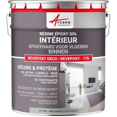 ARCANE INDUSTRIES Peinture sol, résine epoxy, peinture pour sol,salon, cuisine, salle de bains Effet miroir : Revepoxy deco-1 kg (jusqu'à 5 m² en 2 couches) Gris Agate RAL 7038- ARCANE INDUSTRIES Peinture sol, résine epoxy, peinture pour sol,salon, cuisine, salle de bains Effet miroir : Revepoxy deco-1 kg (jusqu'à 5 m² en 2 couches) Gris Agate RAL 7038-