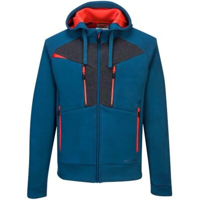 Portwest DX472 Hoodie met ritssluiting, DX4, contrasterende stof, binnen, 6 Metro Blue, M, polyester, borstzak met ritssluiting, binnenzak, doorlopende ritssluiting, 4-weg stretch, polykatoen Portwest DX472 Hoodie met ritssluiting, DX4, contrasterende stof, binnen, 6 Metro Blue, M, polyester, borstzak met ritssluiting, binnenzak, doorlopende ritssluiting, 4-weg stretch, polykatoen
