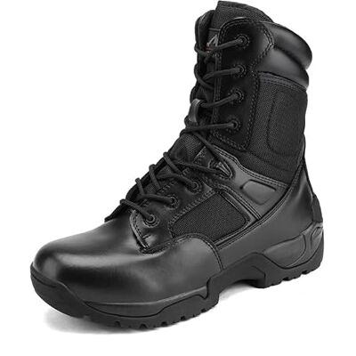 NORTIV 8 Militaire gevechtslaarzen voor heren, tactische laarzen, wandelschoenen, R zwart 49 EU Large NORTIV 8 Militaire gevechtslaarzen voor heren, tactische laarzen, wandelschoenen, R zwart 49 EU Large