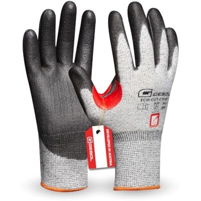 Gebol Eco Cut C Plus Werkhandschoenen met snijbescherming, montagehandschoenen voor heren, maat XL (maat 10), grijs, 1 paar Gebol Eco Cut C Plus Werkhandschoenen met snijbescherming, montagehandschoenen voor heren, maat XL (maat 10), grijs, 1 paar