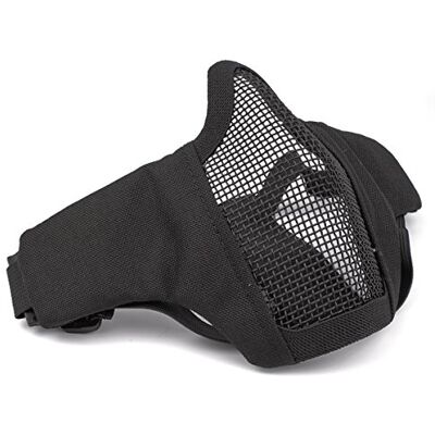 GES Opvouwbaar Touch Gezichtsmasker Outdoor Masker Beschermmasker Ademend Masker voor Airsoft Paintball CS met verstelbare riem GES Opvouwbaar Touch Gezichtsmasker Outdoor Masker Beschermmasker Ademend Masker voor Airsoft Paintball CS met verstelbare riem