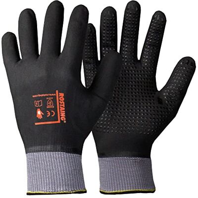 Rostaing MAXIPRO Handschoenen Beschermende handschoenen Werkhandschoenen Ideaal voor alle werkzaamheden in vochtige en/of vette omgevingen, zwart Rostaing MAXIPRO Handschoenen Beschermende handschoenen Werkhandschoenen Ideaal voor alle werkzaamheden in vochtige en/of vette omgevingen, zwart