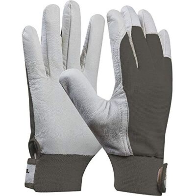 Gebol 703432 paar werkhandschoenen comfortabele eenheidsmaat geitenleer, grijs 9 (L) Gebol 703432 paar werkhandschoenen comfortabele eenheidsmaat geitenleer, grijs 9 (L)