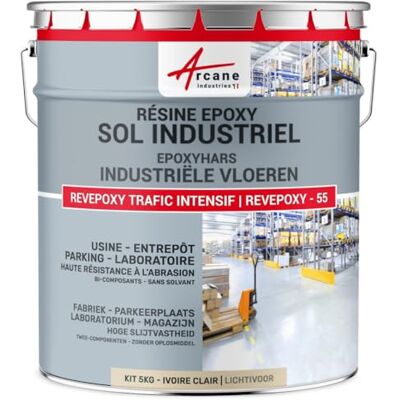 ARCANE INDUSTRIES Vloerverf, epoxyhars, industriële en betoncoating, fabriek, parkeerplaats: Revepoxy intensief verkeer-5 kg (tot 10 m² in 2 lagen) Licht Ivoor RAL 1015 ARCANE INDUSTRIES Vloerverf, epoxyhars, industriële en betoncoating, fabriek, parkeerplaats: Revepoxy intensief verkeer-5 kg (tot 10 m² in 2 lagen) Licht Ivoor RAL 1015